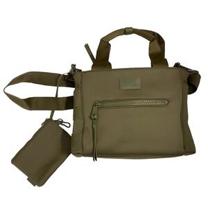 Dagne Dover SMALL Wade Diaper Bag Tote in Moss Green Neoprene Discontinued